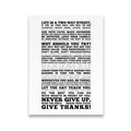 Life is a two way street Canvas Wall Art front view on premium gallery-wrapped canvas