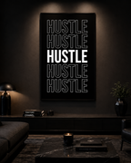 Hustle Repeat Bold Typography