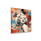 Marilyn Monroe pop art canvas wall art gallery wrap side profile showing premium canvas depth