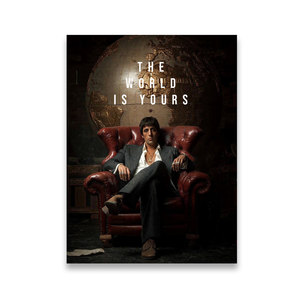 The World Is Yours Canvas Canvas Wall Art front view on premium gallery-wrapped canvas