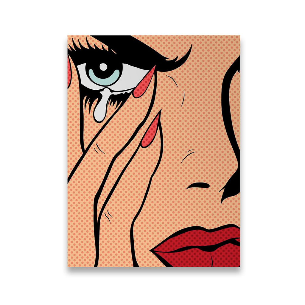 Women Dont Cry Pop Art Canvas Canvas Wall Art front view on premium gallery-wrapped canvas