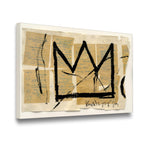 Jean-Michel Basquiat – Untitled (Crown) Canvas Wall Art side angle showing wrapped canvas depth and print detail