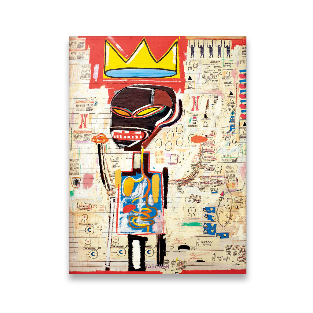 King After Death Basquiat Canvas Wall Art front view on premium gallery-wrapped canvas