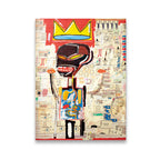 King After Death Basquiat Canvas Wall Art front view on premium gallery-wrapped canvas