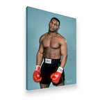 Mike Tyson young Iron Mike portrait gallery-wrapped canvas wall art, side profile showing depth and print quality