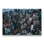New York City Aerial Photo Canvas Wall Art front view on premium gallery-wrapped canvas