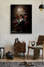 The World Is Yours Canvas Canvas Wall Art side angle showing wrapped canvas depth and print detail