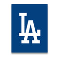 Los Angeles Dodgers LA Canvas Wall Art front view on premium gallery-wrapped canvas