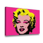Marilyn Monroe Andy Warhol Canvas Wall Art side angle showing wrapped canvas depth and print detail
