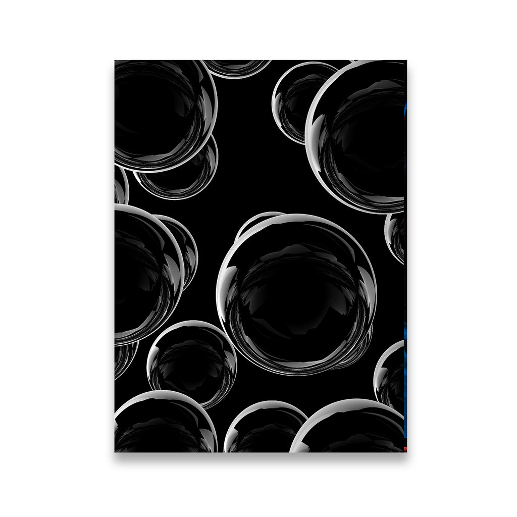 Chrome Circles Mirrors Canvas Wall Art front view on premium gallery-wrapped canvas