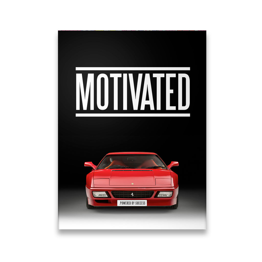 Motivated by Success Canvas Wall Art front view on premium gallery-wrapped canvas