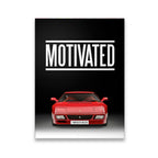 Motivated by Success Canvas Wall Art front view on premium gallery-wrapped canvas