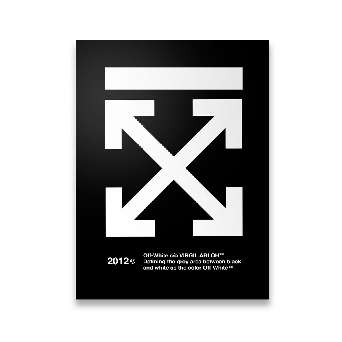 Off White Canvas Wall Art front view on premium gallery-wrapped canvas
